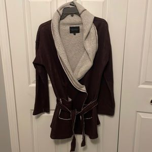 Sanctuary Sz S cozy fleece hooded cardigan GUC B1015